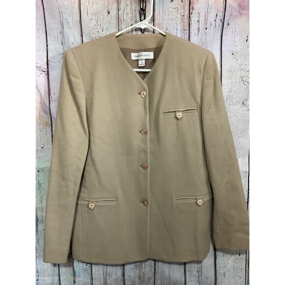 Vintage Anne Klein 11 Wool Cashmere Blazer Size 6 Union Made - Picture 8 of 9